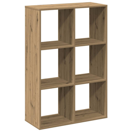 vidaXL Room Divider Bookcase Artisan Oak 69,5x29x103,5 cm Engineered Wood