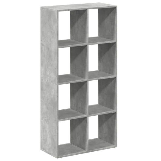 vidaXL Room Divider Bookcase Concrete Grey 69,5x29x137,5 cm Engineered Wood