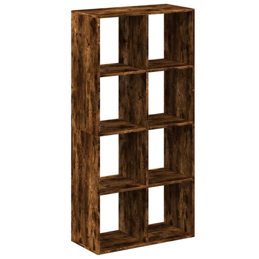 vidaXL Room Divider Bookcase Smoked Oak 69,5x29x137,5 cm Engineered Wood