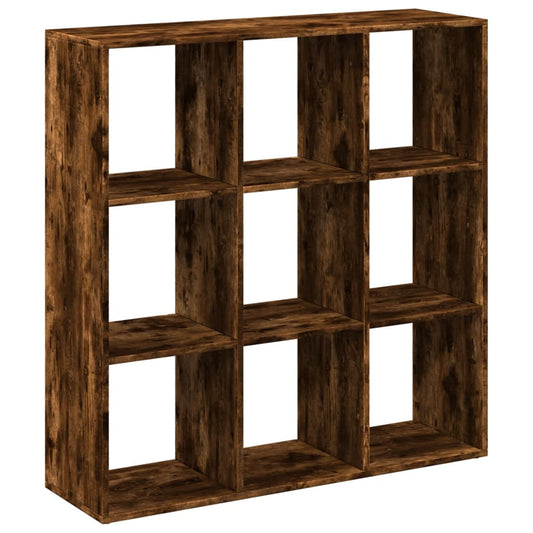 vidaXL Room Divider Bookcase Smoked Oak 102x29x103,5 cm Engineered Wood