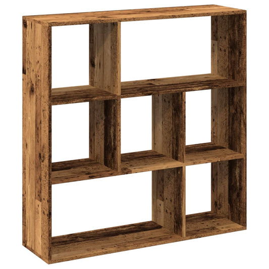 vidaXL Room Divider Bookcase Old Wood 102x29x103,5 cm Engineered Wood