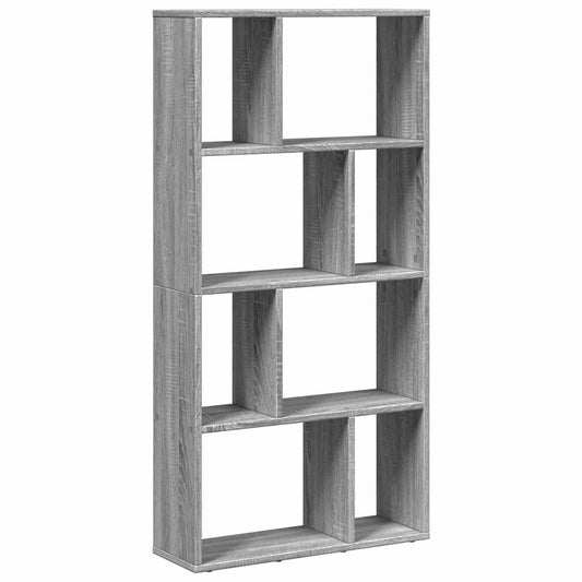 vidaXL Bookcase Grey Sonoma 60x20x120,5 cm Engineered Wood