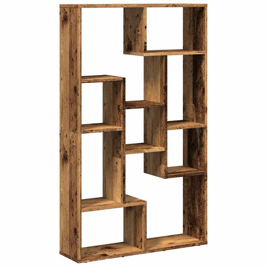 vidaXL Bookcase Old Wood 72x20x120,5 cm Engineered Wood