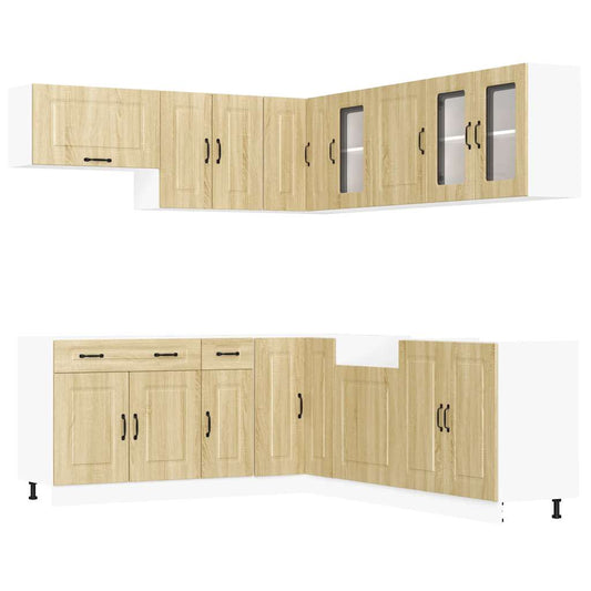 vidaXL 11 Piece Kitchen Cabinet Set "Kalmar" Sonoma Oak Engineered Wood