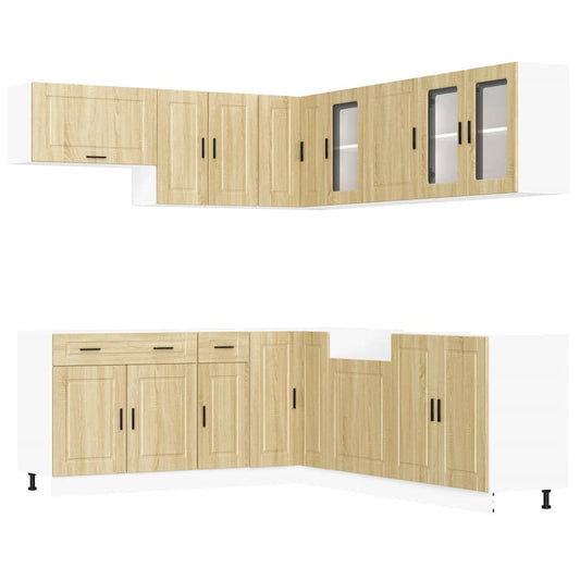 vidaXL 11 Piece Kitchen Cabinet Set "Porto" Sonoma Oak Engineered Wood