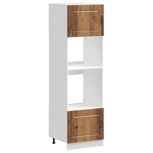 vidaXL Oven Cabinets 2 pcs "Kalmar" Old Wood Engineered Wood