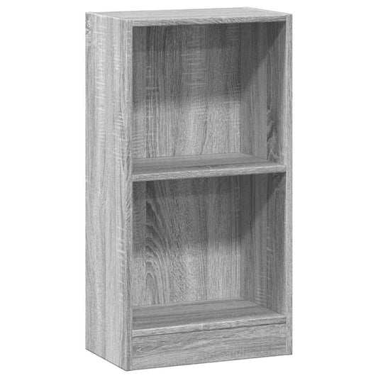 vidaXL Bookcase Grey Sonoma 40x24x76 cm Engineered Wood