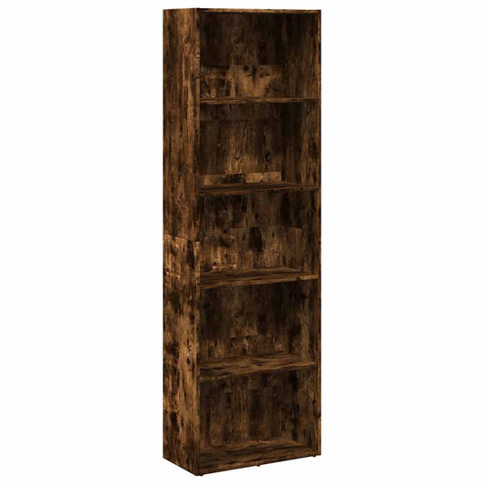 vidaXL Bookcase Smoked Oak 60x30x189 cm Engineered Wood