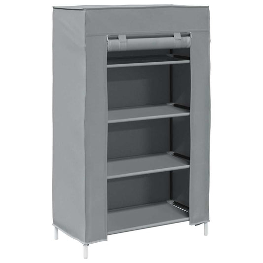 vidaXL Shoe Cabinet Grey 60,5x30x97 cm Non-woven Fabric
