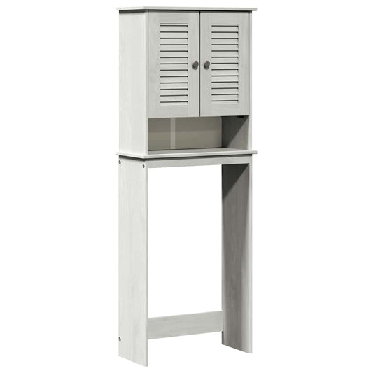 vidaXL Toilet Cabinet VIGO White and Antique White 60 x 27 x 161 cm