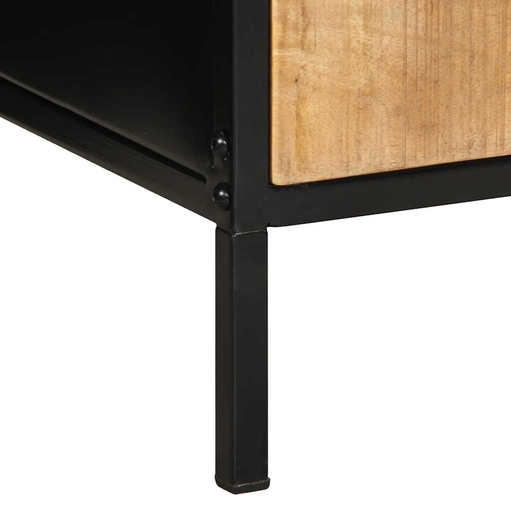vidaXL Bedside Cabinet 2 pcs Brown and Black 40 x 35 x 50 cm