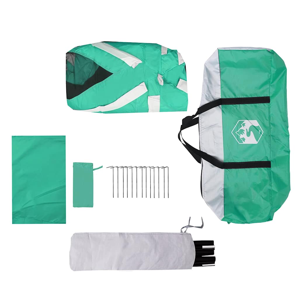 vidaXL Pool Tent with Removable Fly & Mesh Walls Sea Green 618x532 cm