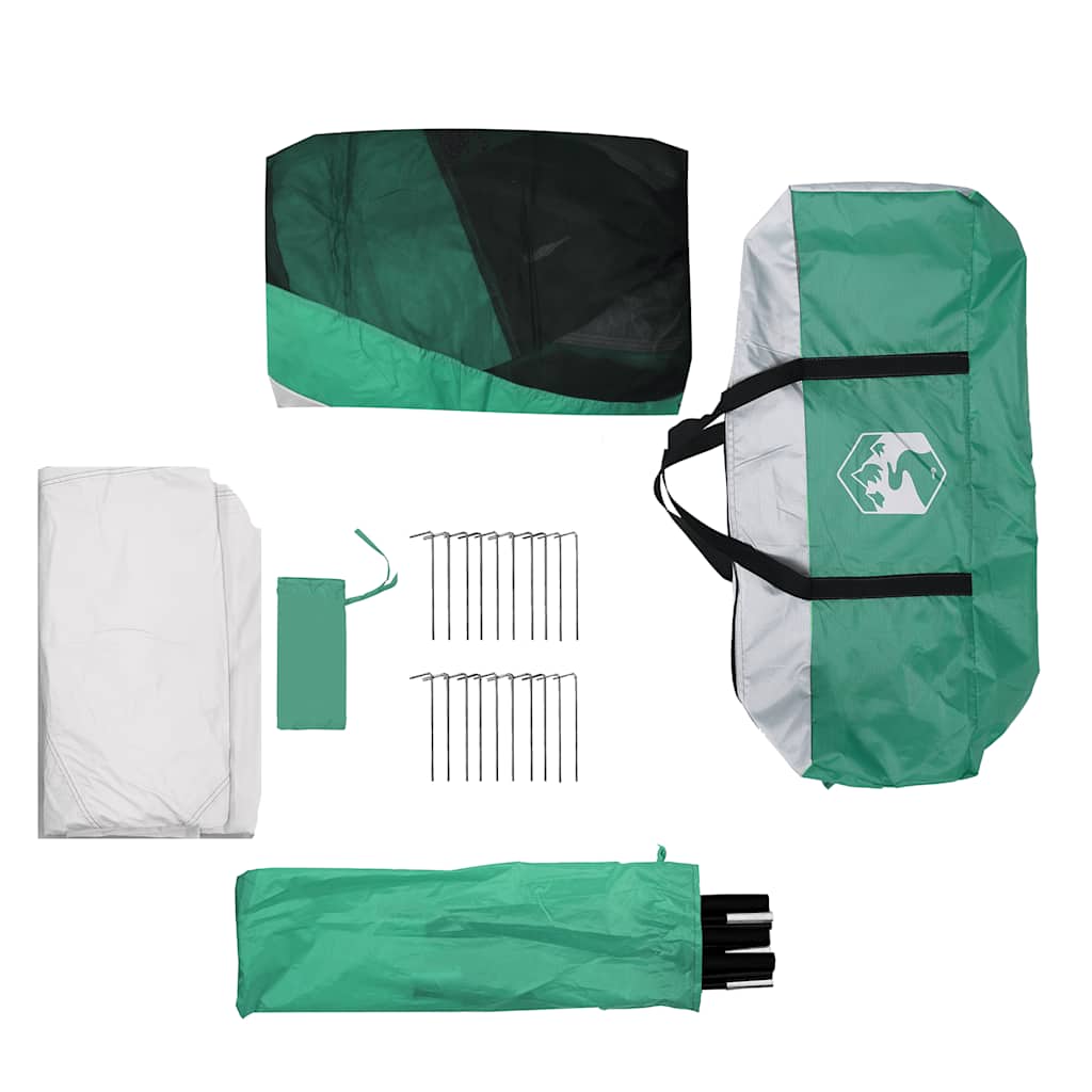 vidaXL Pool Tent with Removable Fly & Mesh Walls Sea Green 510x510 cm