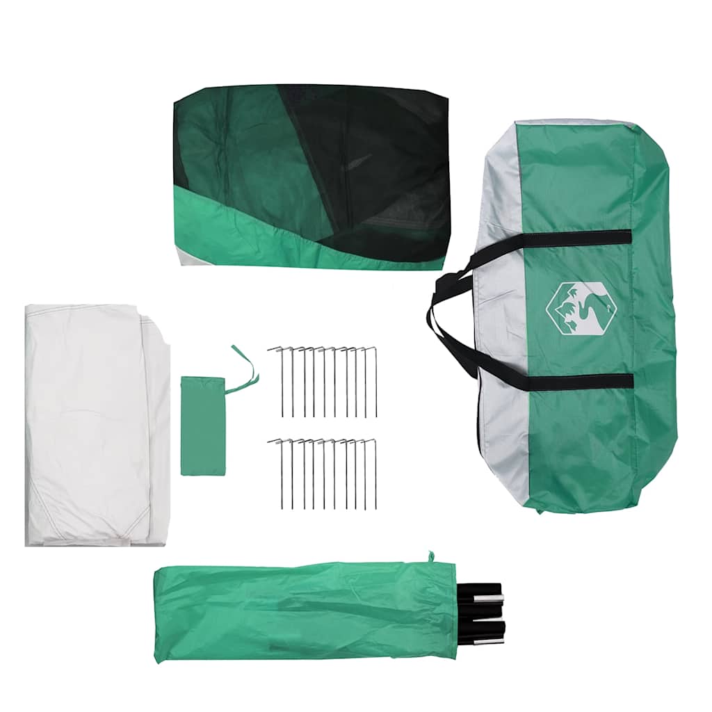 vidaXL Pool Tent with Removable Fly & Mesh Walls Sea Green 612x612 cm