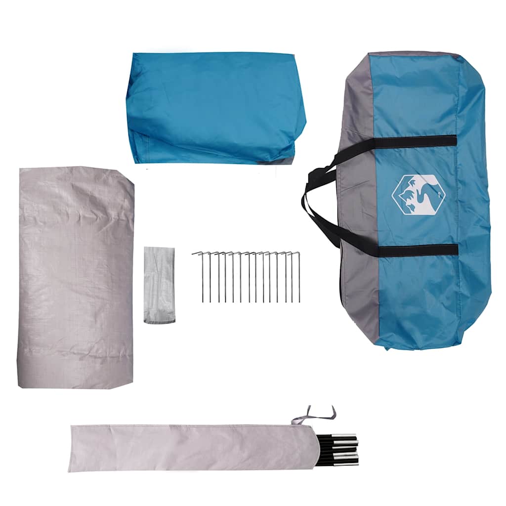 vidaXL Family Tent Cabin 6-Person Blue Waterproof