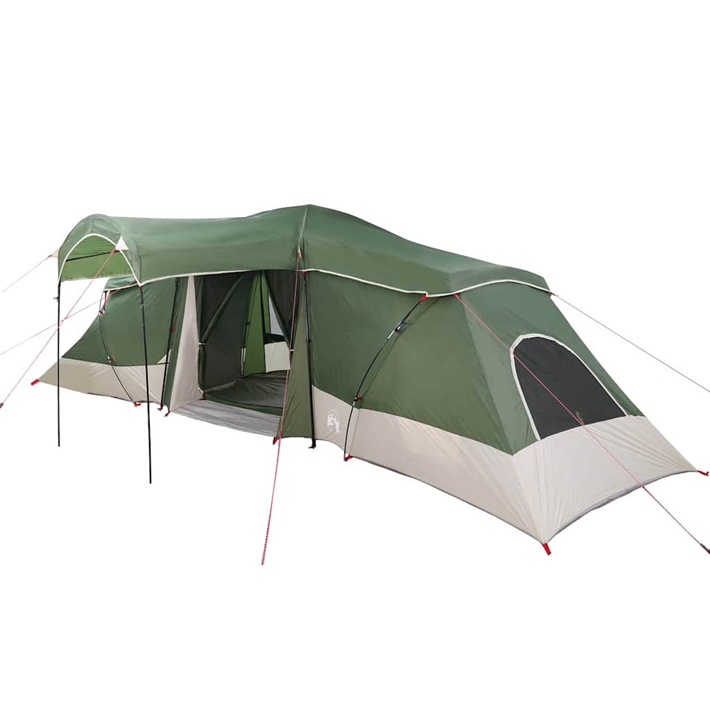 vidaXL Family Tent with Roof Green and Grey 721 x 335 x 212 cm
