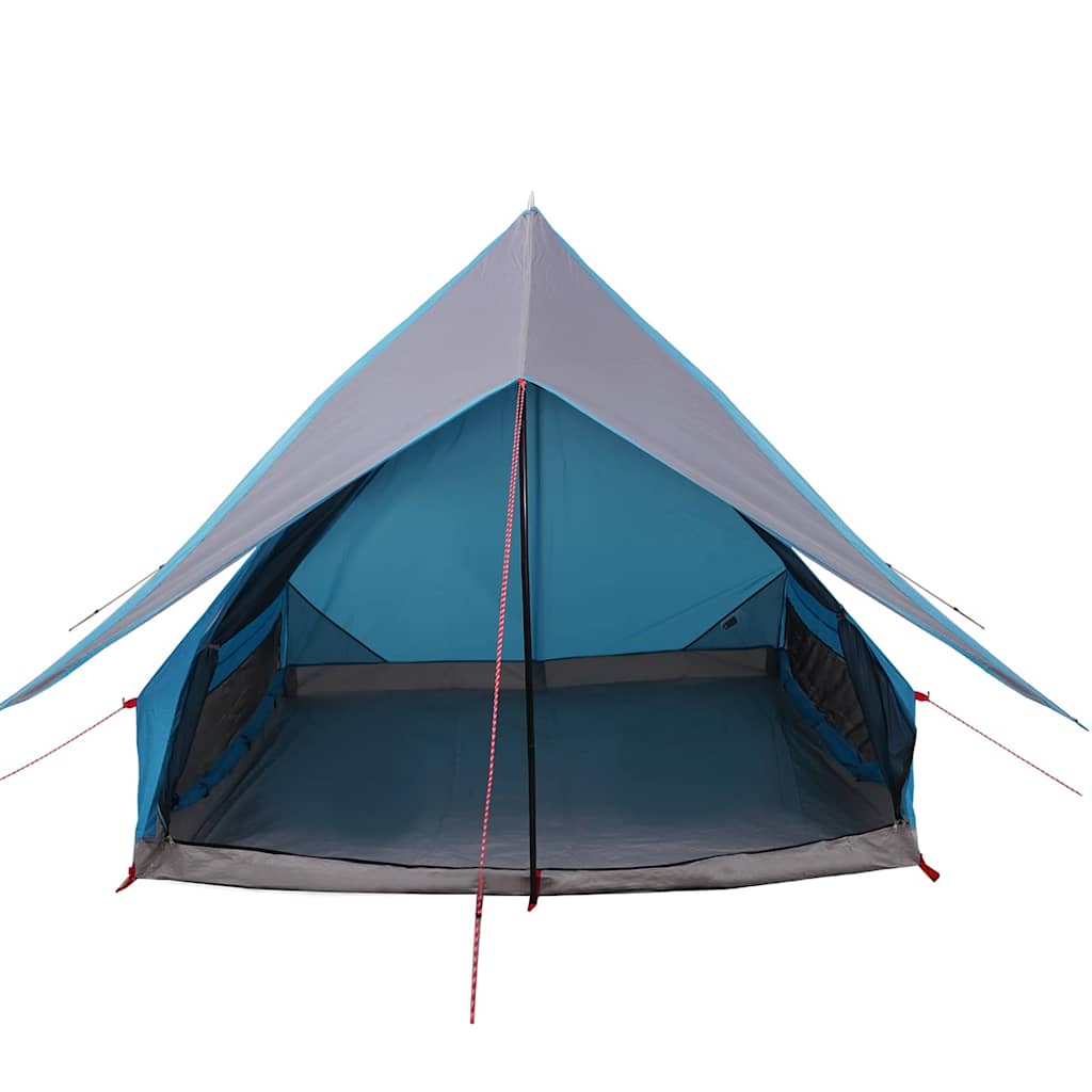 vidaXL Family Tent with Roof Blue and Grey 220 x 220 x 184 cm