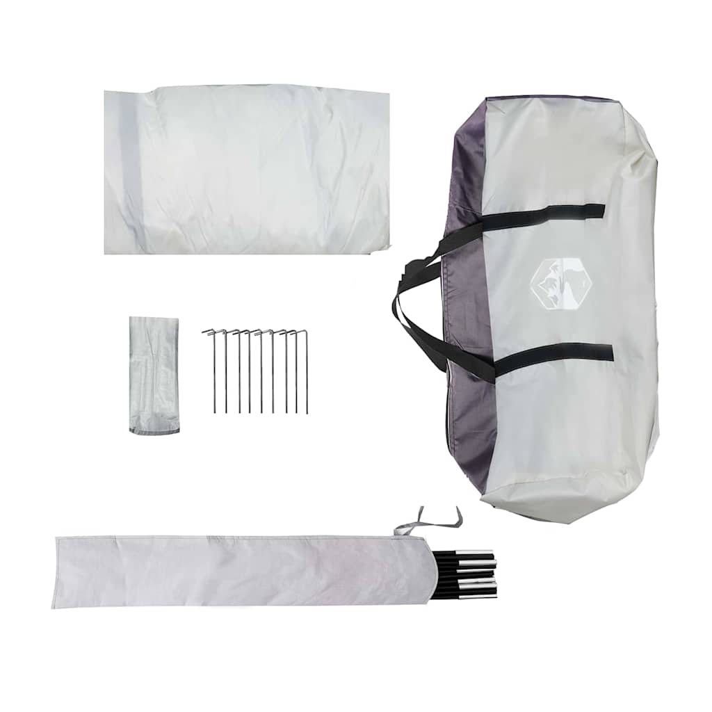 vidaXL Mosquito Tent Grey 320 x 320 x 218 cm Polyester and Fiberglass