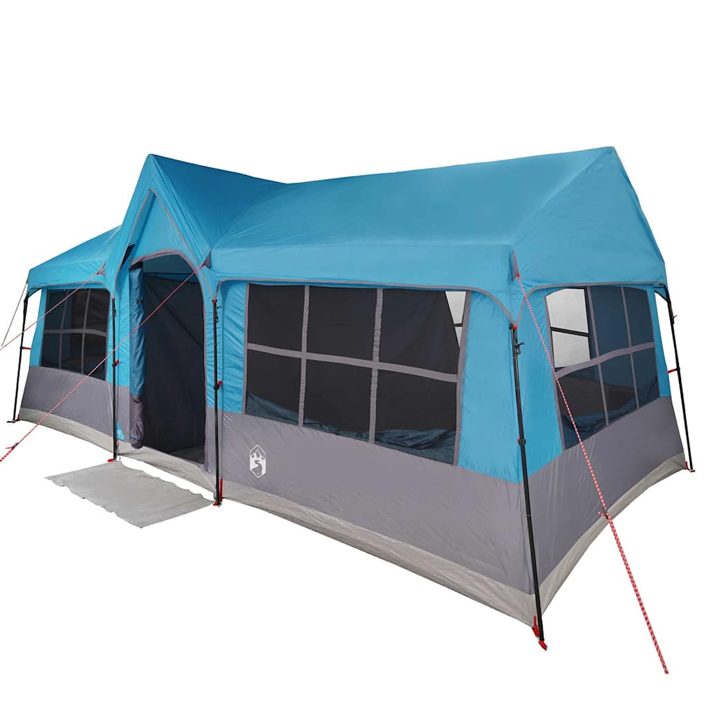 vidaXL Family Tent with Roof Blue and Grey 622 x 295 x 238 cm