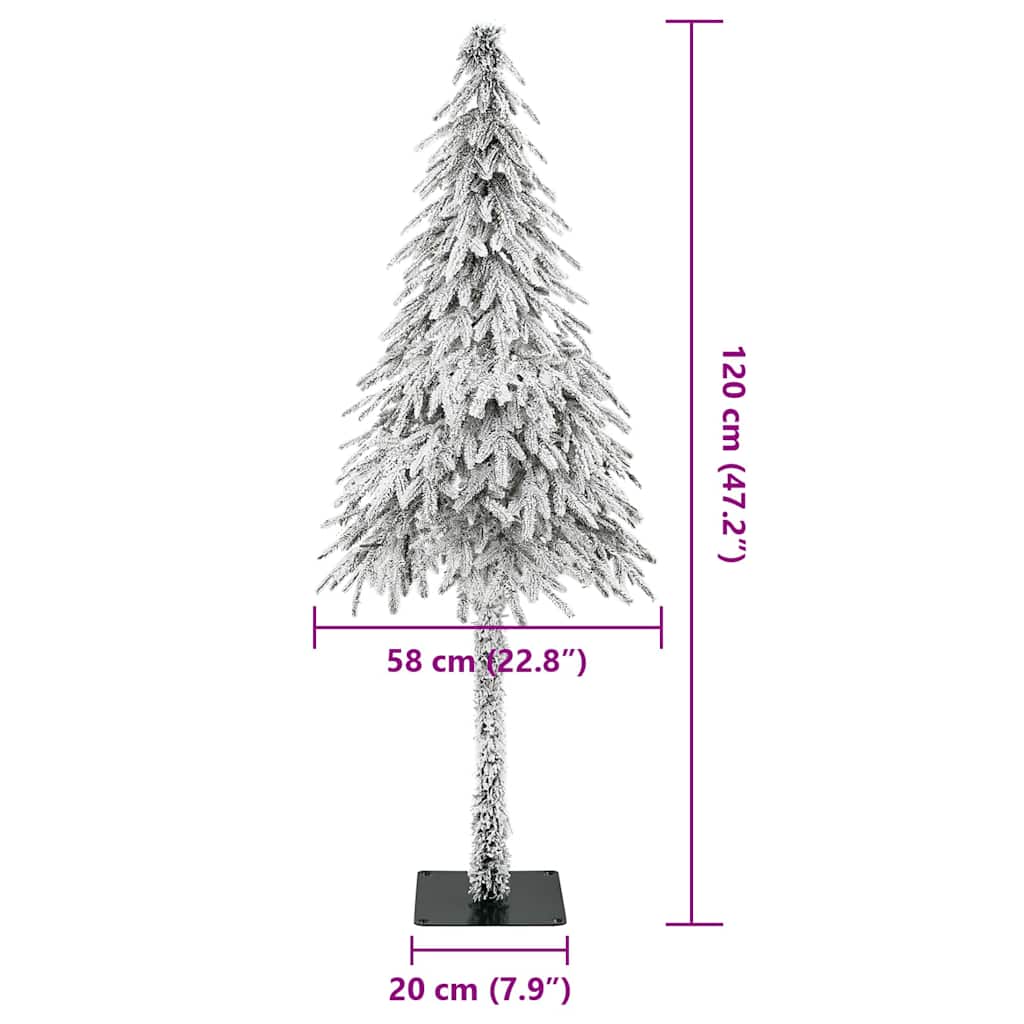 vidaXL Artificial Christmas Tree White 58 x 58 x 120 cm