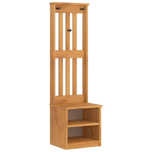 vidaXL Hall Tree SANDNES 45x40x159.5 cm Solid Wood Pine