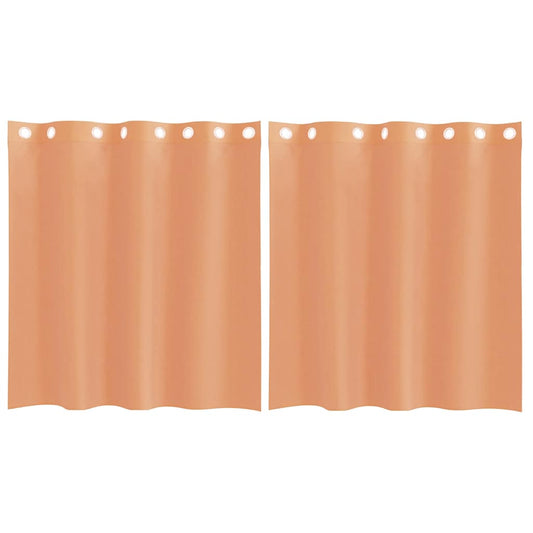 vidaXL Voile Curtains with Grommets 2 pcs Terracotta