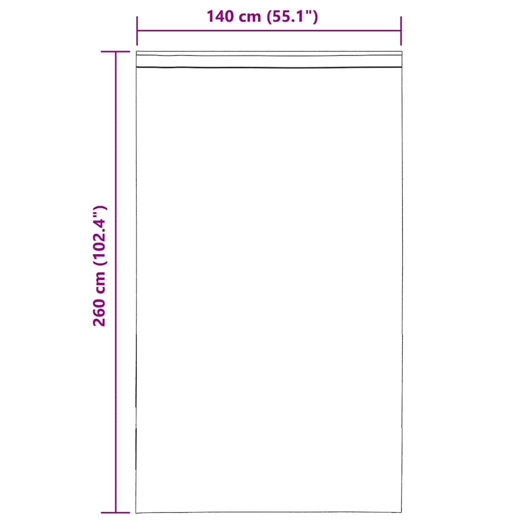 vidaXL Voile Curtains with Tab Top 2 pcs Brown