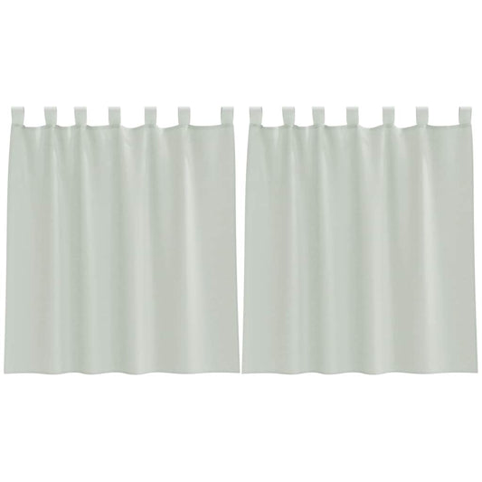 vidaXL Voile Curtains with Loops 2 pcs Light Grey 140x140 cm