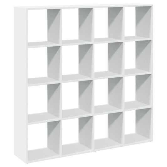 vidaXL Book Cabinet White 137,5x29x137,5 cm Engineered Wood