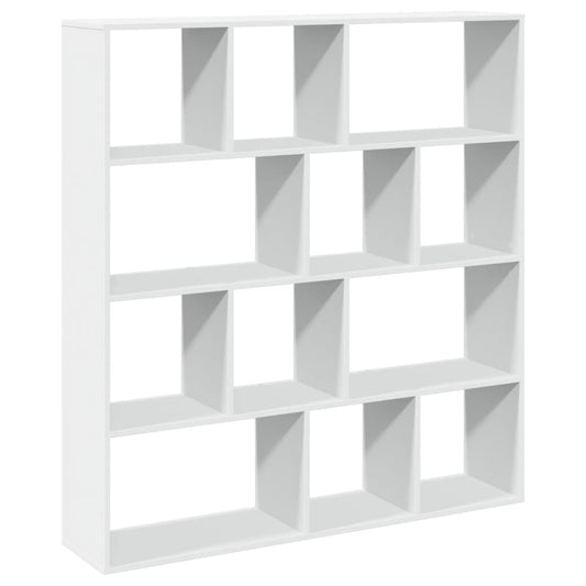 vidaXL Book Cabinet White 132x29x141,5 cm Engineered Wood