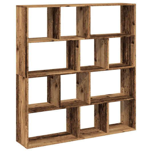 vidaXL Book Cabinet Old Wood 132x29x141,5 cm Engineered Wood