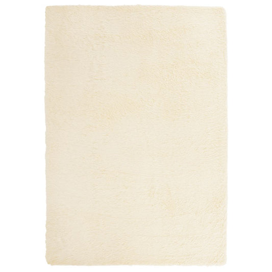 vidaXL Shaggy Rug High Pile NAVARRA Cream 120x170 cm Polyester