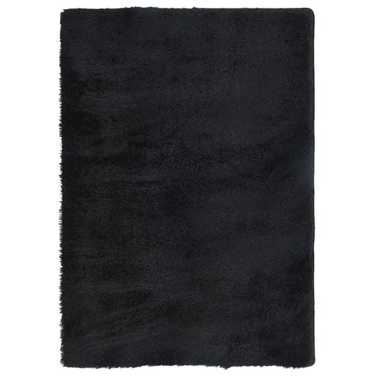 vidaXL Shaggy Rug High Pile NAVARRA Black 160x230 cm Polyester