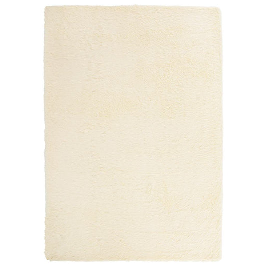 vidaXL Shaggy Rug High Pile NAVARRA Cream 160x230 cm Polyester