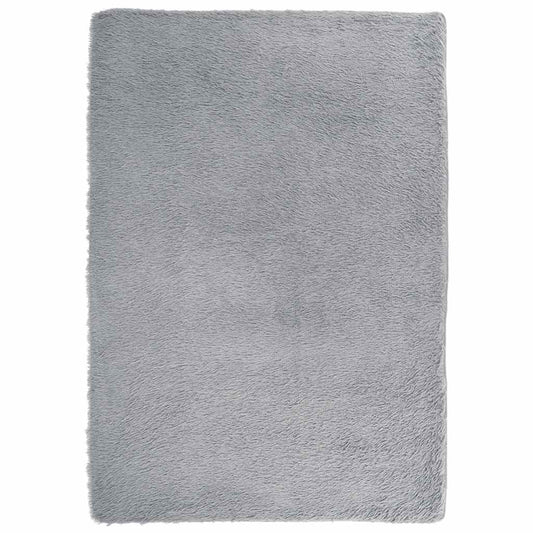 vidaXL Shaggy Rug High Pile NAVARRA Silver Grey 160x230 cm Polyester