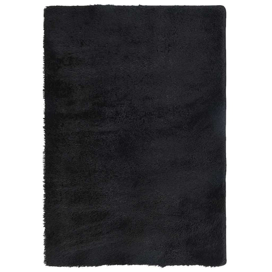 vidaXL Shaggy Rug High Pile NAVARRA Black 200x290 cm Polyester