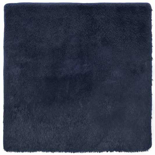 vidaXL Shaggy Rug High Pile NAVARRA Navy 160x160 cm Polyester