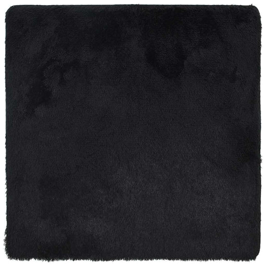 vidaXL Shaggy Rug High Pile NAVARRA Black 240x240 cm Polyester