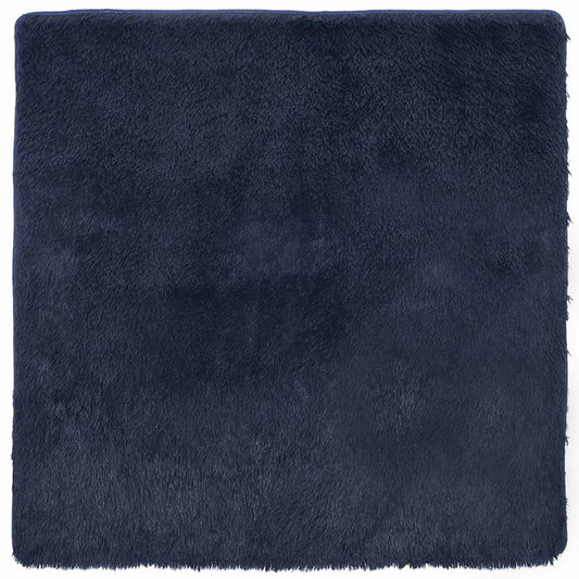 vidaXL Shaggy Rug High Pile NAVARRA Navy 240x240 cm Polyester