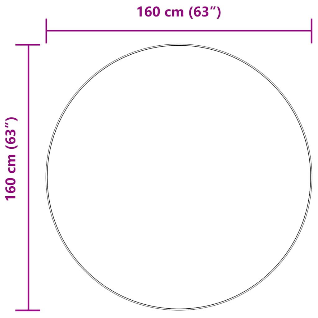 vidaXL Shaggy Rug High Pile NAVARRA Beige 160x160 cm Polyester