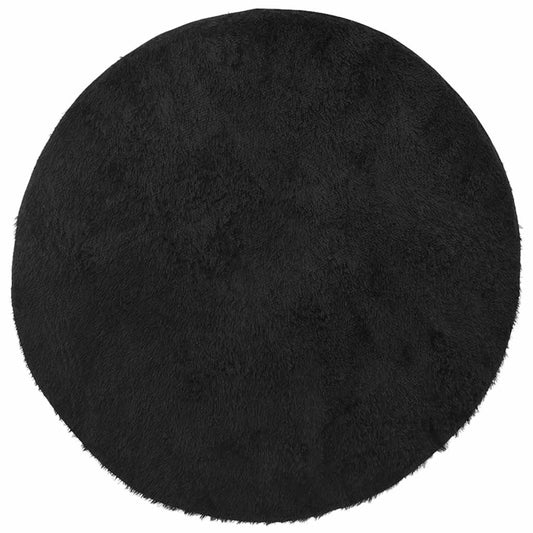 vidaXL Shaggy Rug High Pile NAVARRA Black 160x160 cm Polyester