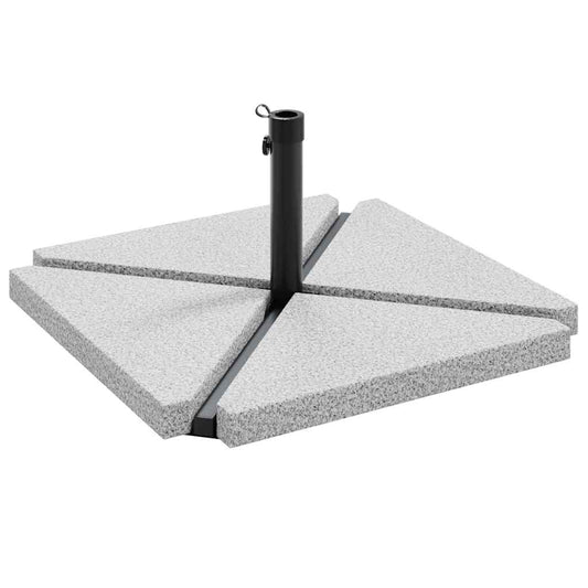 vidaXL 5 Piece Garden Parasol Base Set Granite and Steel