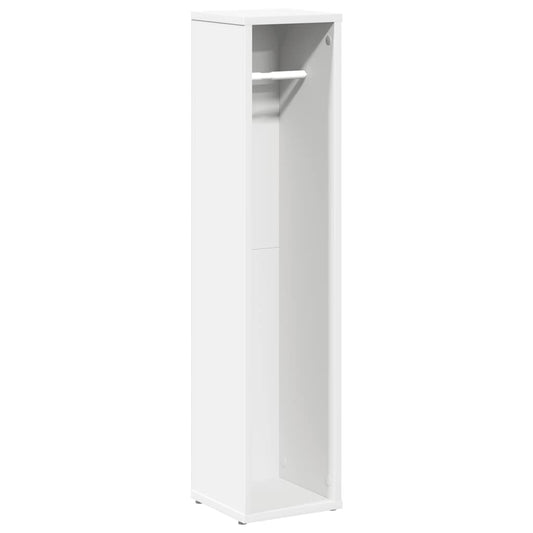 vidaXL Bathroom Cabinet with Roll Holder White 20.5x20x90 cm