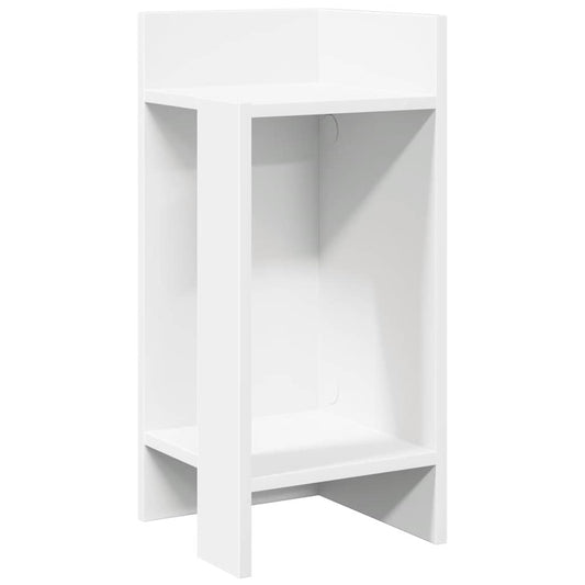 vidaXL Side Table with Shelf White 25,5x27x60 cm