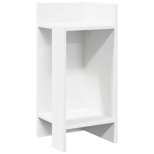 vidaXL Side Tables 2 pcs with Shelf White 25,5x27x60 cm