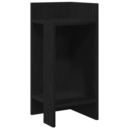 vidaXL Side Table with Shelf Black 25,5x27x60 cm