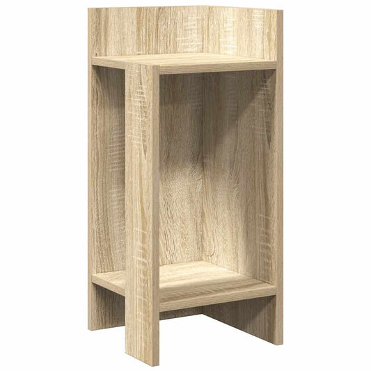 vidaXL Side Table with Shelf Sonoma Oak 25,5x27x60 cm