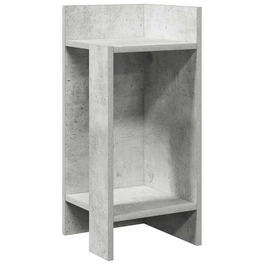 vidaXL Side Table with Shelf Concrete Grey 25,5x27x60 cm
