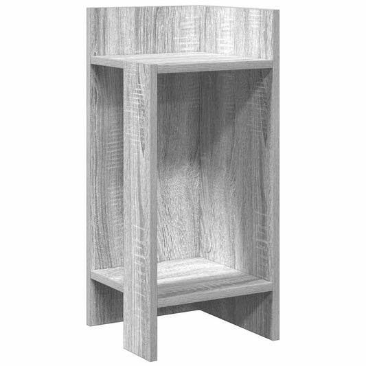 vidaXL Side Table with Shelf Grey Sonoma 25,5x27x60 cm