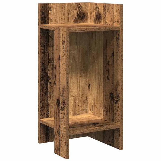 vidaXL Side Table with Shelf Old Wood 25,5x27x60 cm